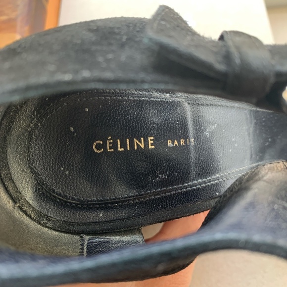Celine Black Suede Pumps - Picture 3 of 4